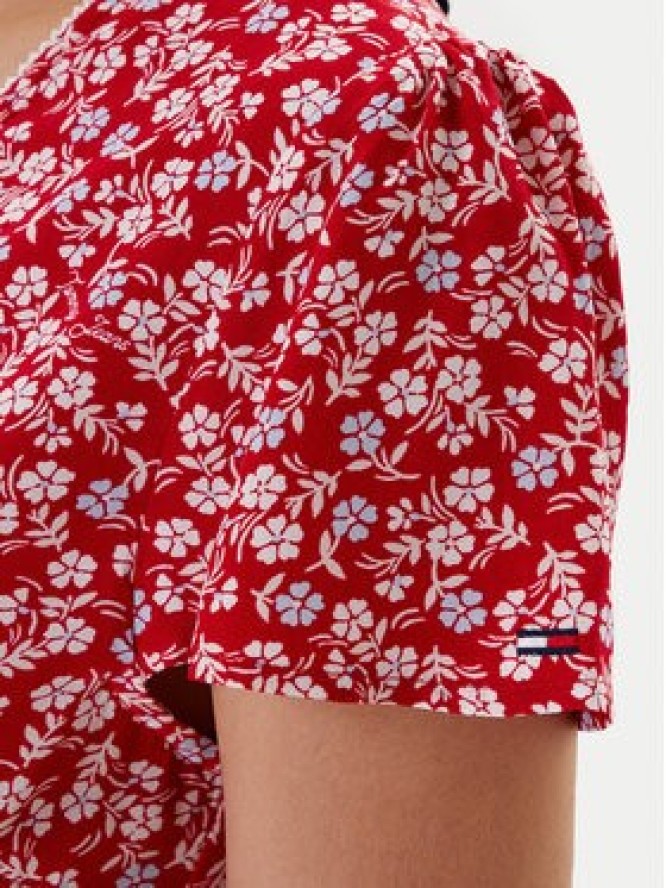 Tommy Jeans Sukienka codzienna DW0DW20884 Czerwony Regular Fit