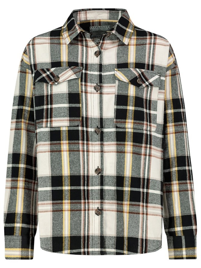 Eight2Nine Koszula w kolorze czarno-kremowo-jasnobrązowym rozmiar: L