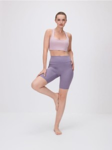 Szorty typu kolarki - ciemnofioletowy