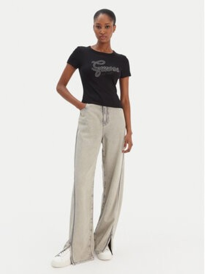 Guess T-Shirt W6RI22 KA0H1 Czarny Slim Fit