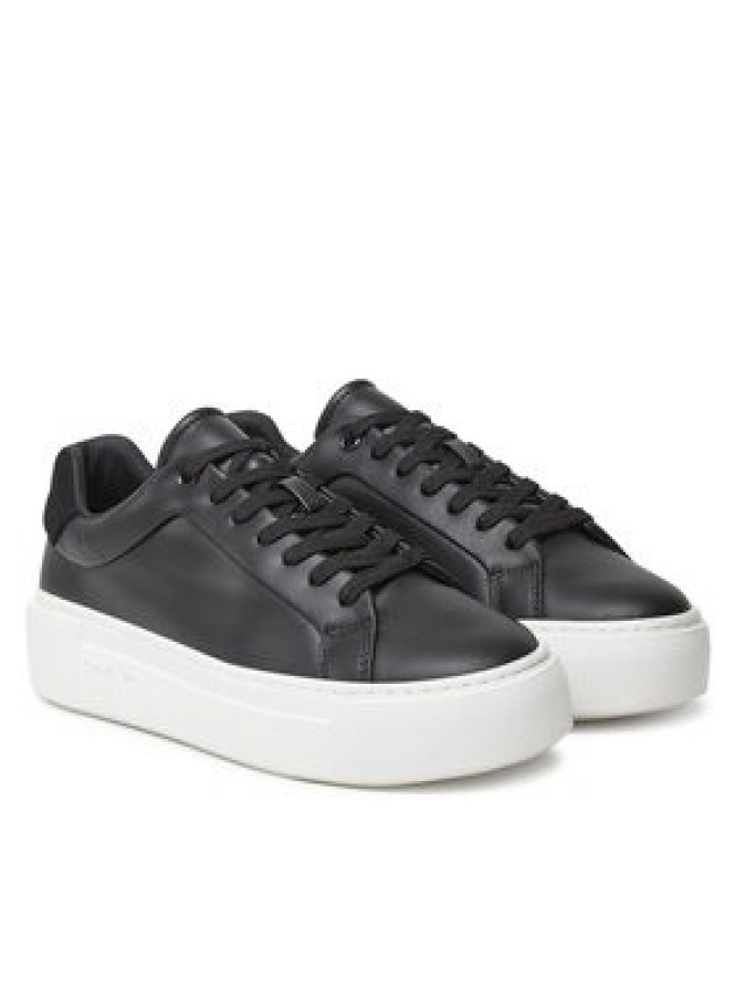 Calvin Klein Sneakersy Ff Cupsole Lace Up Lth HW0HW02570 Czarny