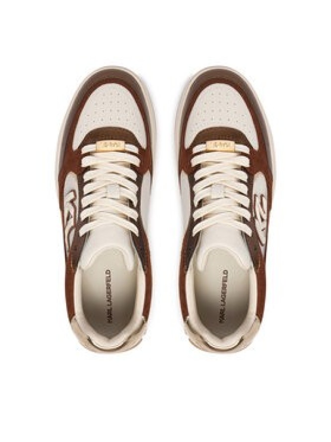 KARL LAGERFELD Sneakersy Kourtney KL63025 Brązowy