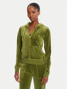 Juicy Couture Bluza Robertson JCAP176G Zielony Slim Fit