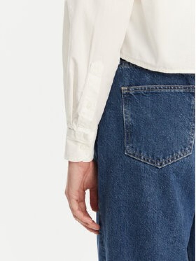 Tommy Jeans Koszula DW0DW19354 Biały Relaxed Fit