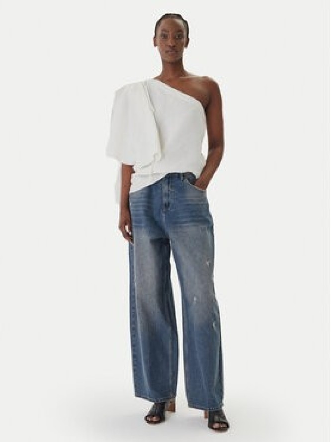 Eleh Jeansy EL098 Niebieski Wide Leg