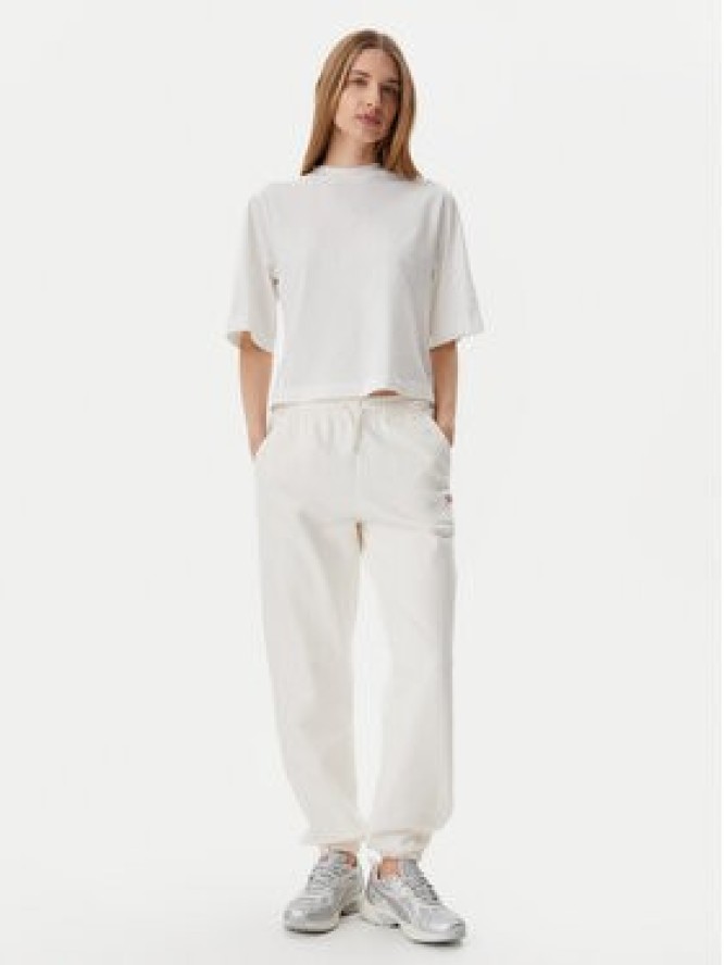 Tommy Jeans Spodnie dresowe Script DW0DW20670 Écru Relaxed Fit