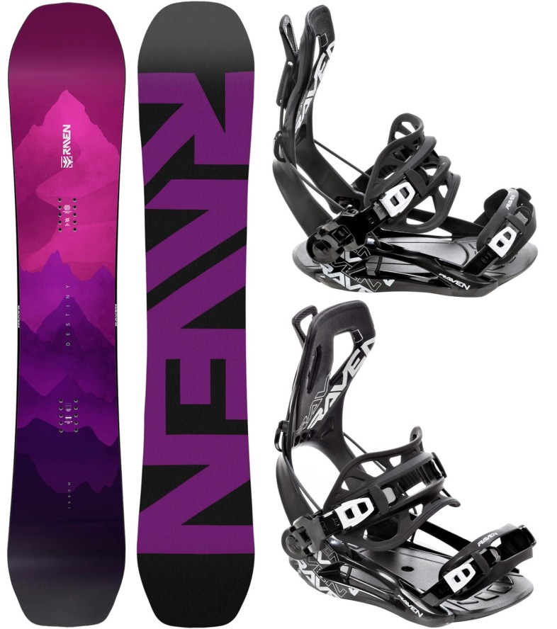 Zestaw Snowboard Raven Destiny + Wiązania Raven FT360