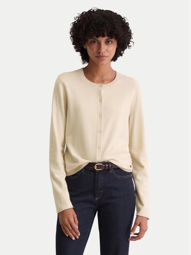 Marc O'Polo Kardigan 509 5118 61085 Beżowy Slim Fit