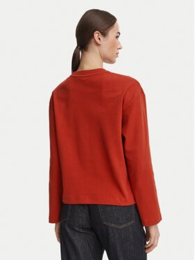 Tommy Hilfiger Bluzka WW0WW51740 Czerwony ciemny Relaxed Fit