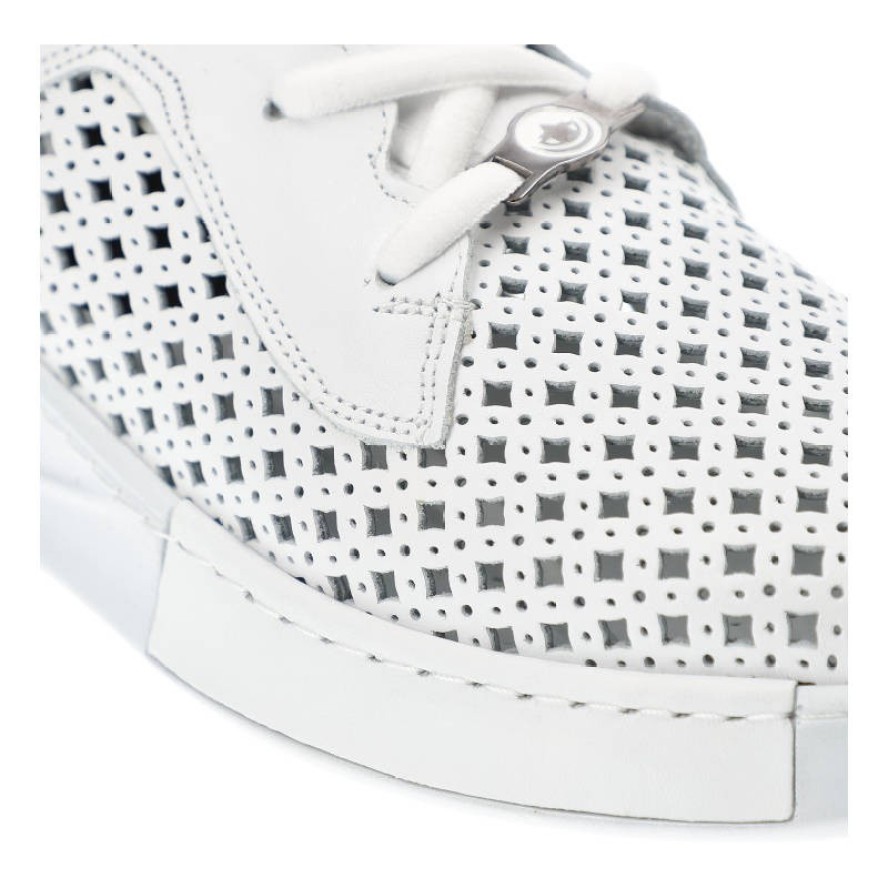 Białe Półbuty Ravini Modne Buty Damskie