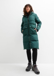 Płaszcz puchowy z odblaskowymi elementami