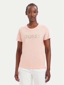 Guess T-Shirt W6GI15 K3035 Koralowy Regular Fit