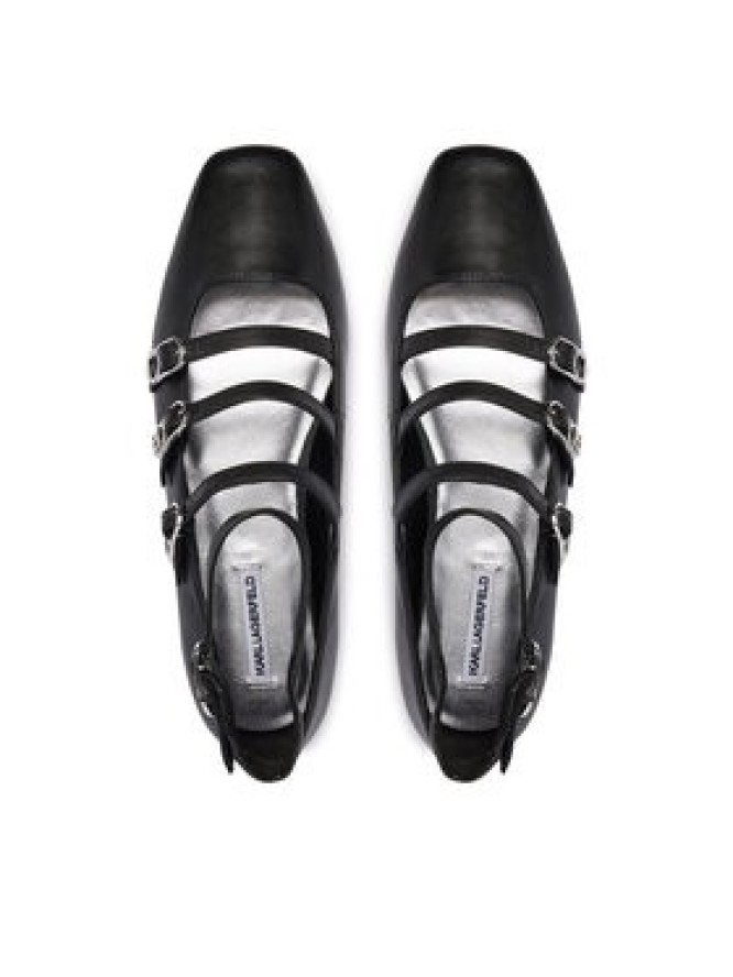 KARL LAGERFELD Baleriny Konnie KL40195 Czarny