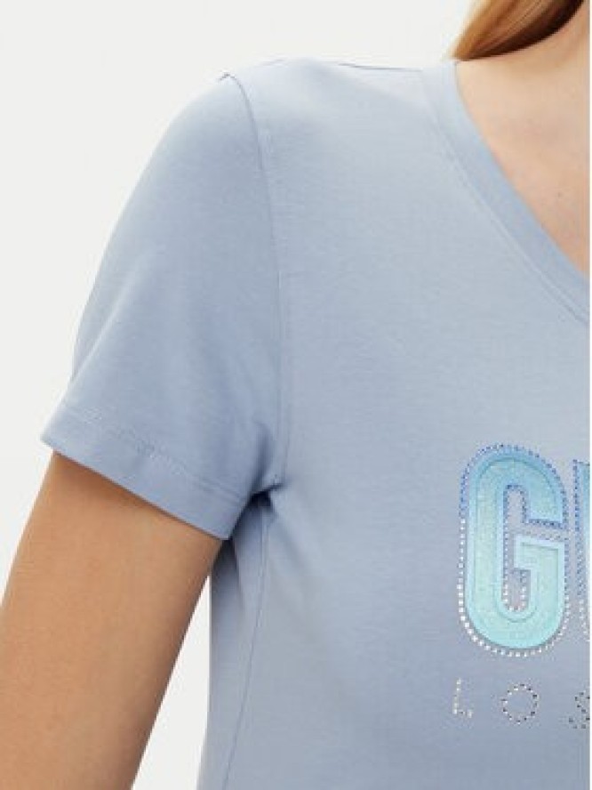 Guess T-Shirt W5GI14 J1314 Niebieski Regular Fit