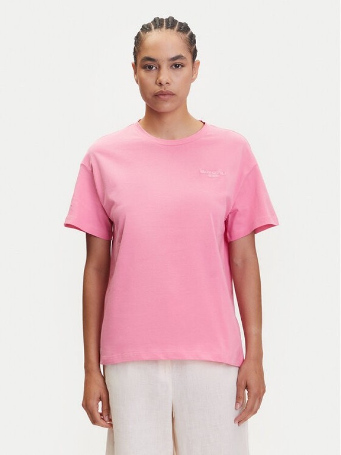 Marc O'Polo Denim T-Shirt 500 0006 825 Różowy Relaxed Fit