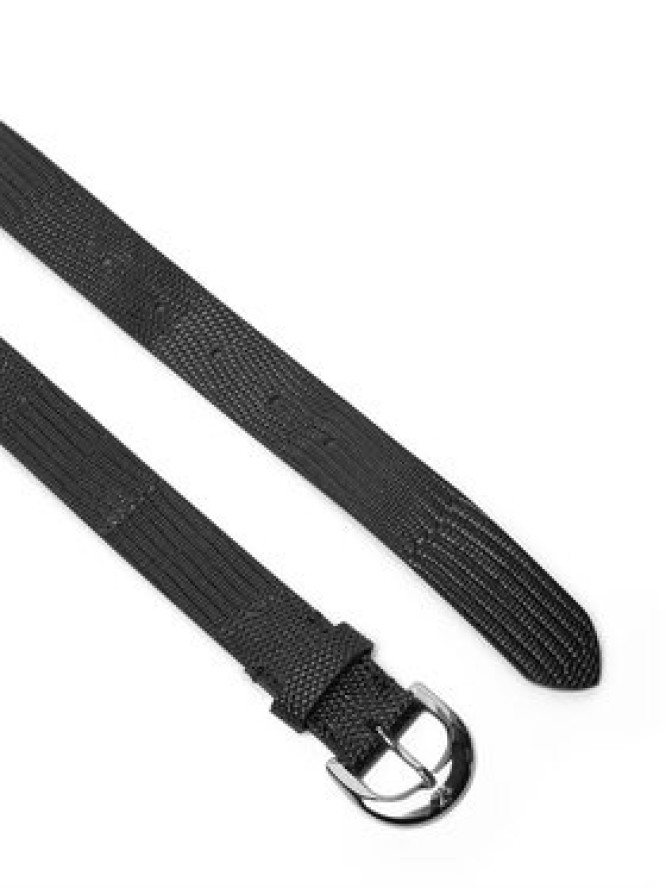 Calvin Klein Pasek Damski Classic Buckle Lizard Emboss 25Mm LV04F7041G Czarny