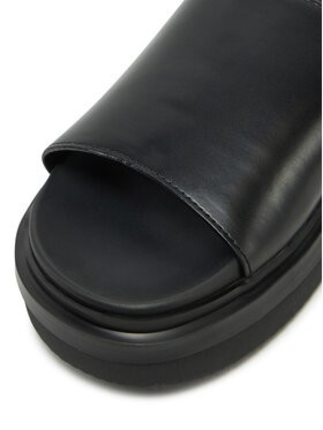 Calvin Klein Jeans Klapki Flat Molded Sandal Slide YW0YW01710 Czarny