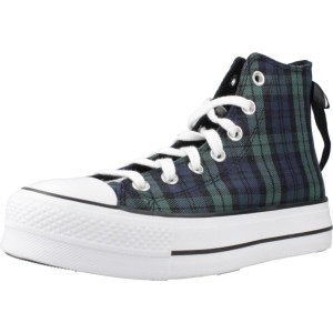 Buty CONVERSE CHUCK TAYLOR ALL STAR LIFT PLATFORM PLAID Zielony