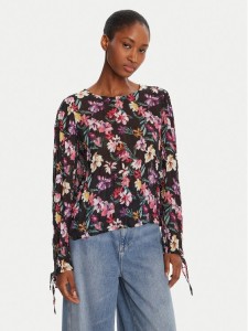 Desigual Bluzka Flori 25WWBW03 Czarny Regular Fit