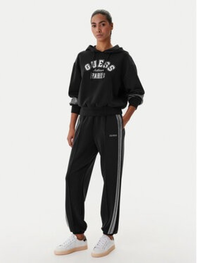 Guess Spodnie dresowe V6RB01 KCAY2 Czarny Regular Fit
