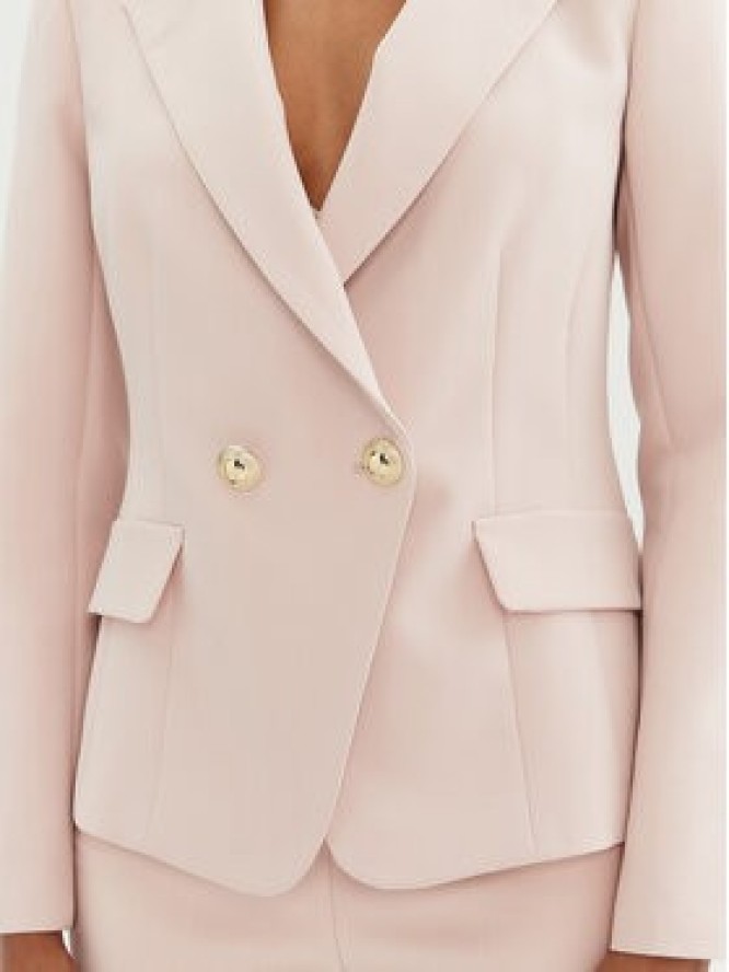 Rinascimento Marynarka CFC0122832003 Różowy Regular Fit