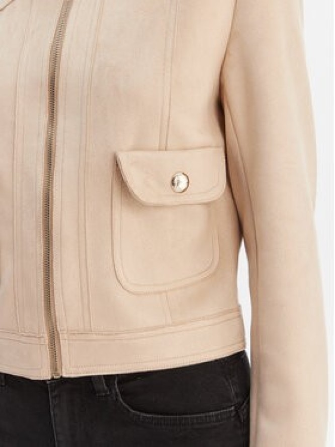 Morgan Kurtka z imitacji skóry 261-GELATO Beżowy Slim Fit