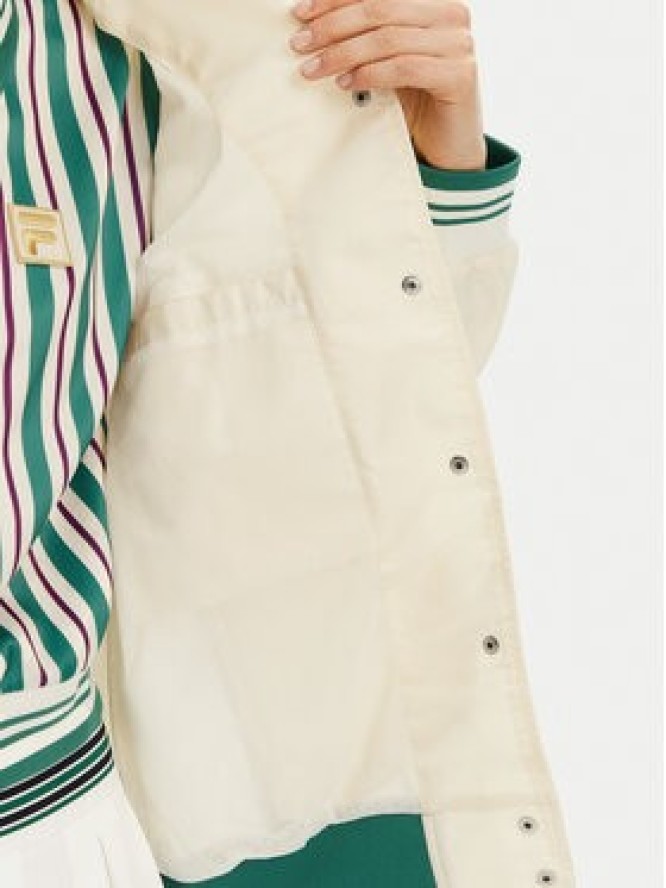 Fila Kurtka bomber Leme FAW0999 Écru Oversize