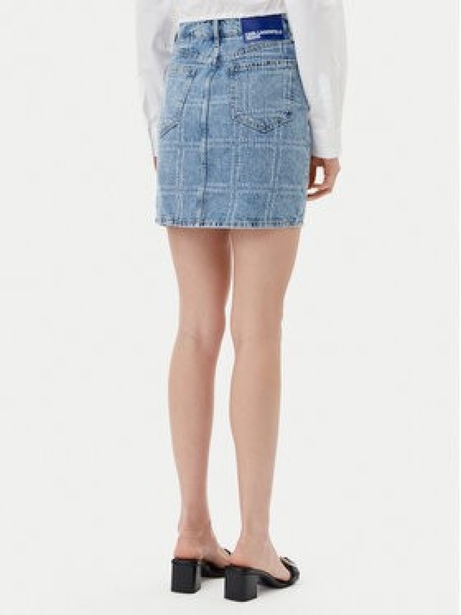 Karl Lagerfeld Jeans Spódnica jeansowa A2W12013 Niebieski Regular Fit
