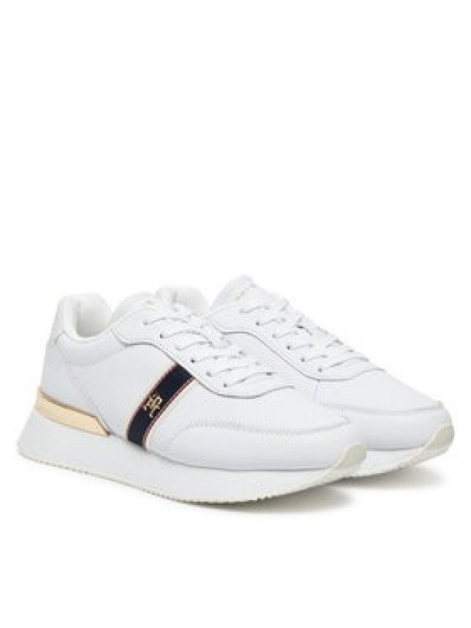 Tommy Hilfiger Sneakersy Webbing Runner FW0FW08904 Biały