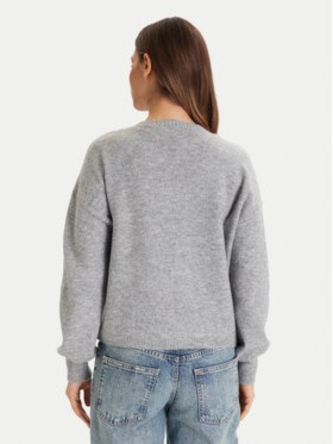 Vero Moda Sweter Ivory 10342072 Szary Regular Fit