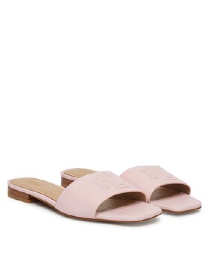 LAUREN RALPH LAUREN Klapki Everley 802959143007 Różowy
