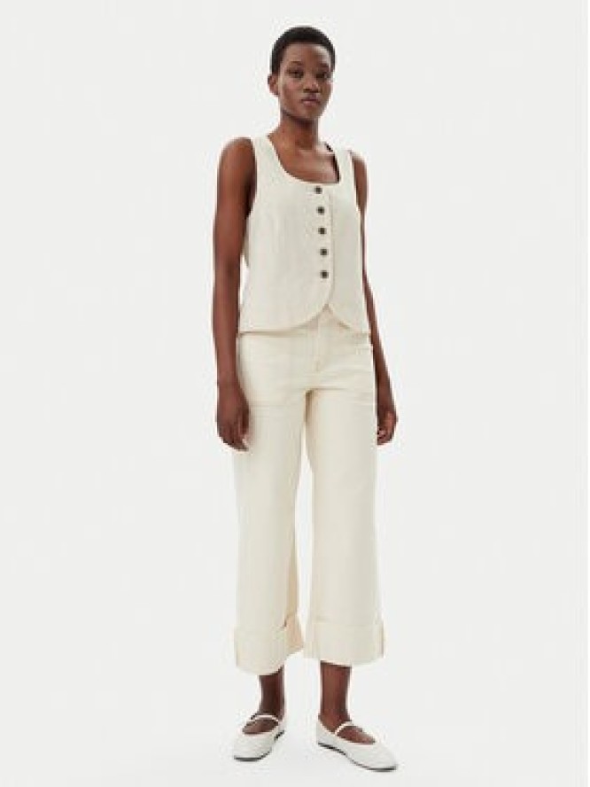 Gap Jeansy 744789-00 Beżowy Wide Leg
