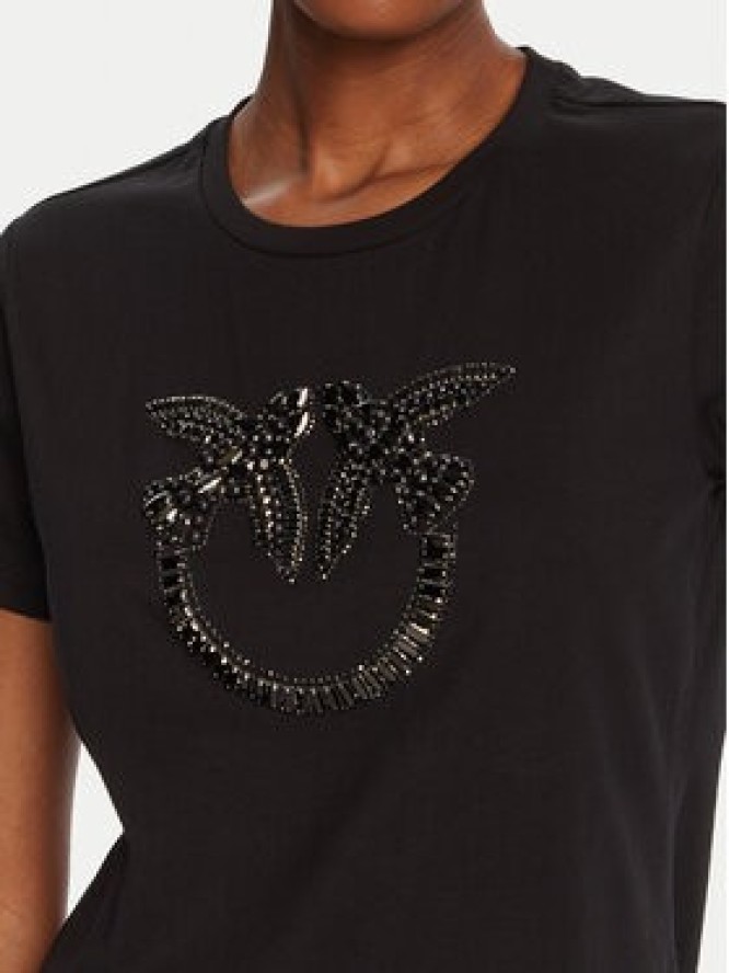 PINKO T-Shirt Quentin 100535 A2RN Czarny Regular Fit