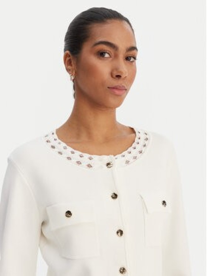 Fracomina Kardigan FR26ST8010K52401 Écru Regular Fit