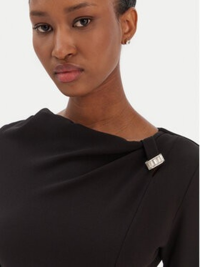 Rinascimento Sukienka koktajlowa CFC0126572003 Czarny Slim Fit