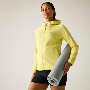 Damska bluza polarowa Nayna z kapturem i zamkiem błyskawicznym