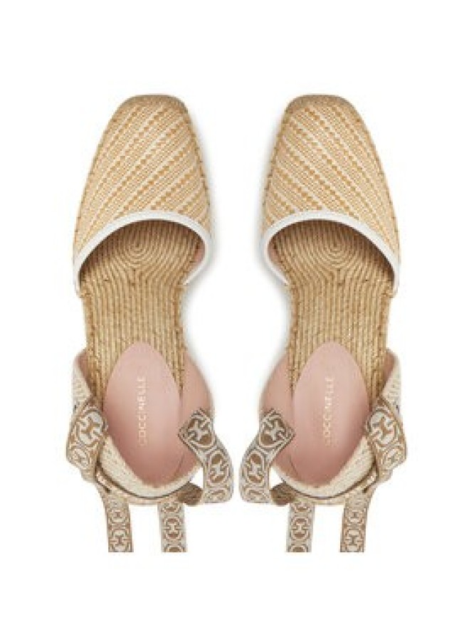 Coccinelle Espadryle E4 SRK 32 01 01 Beżowy