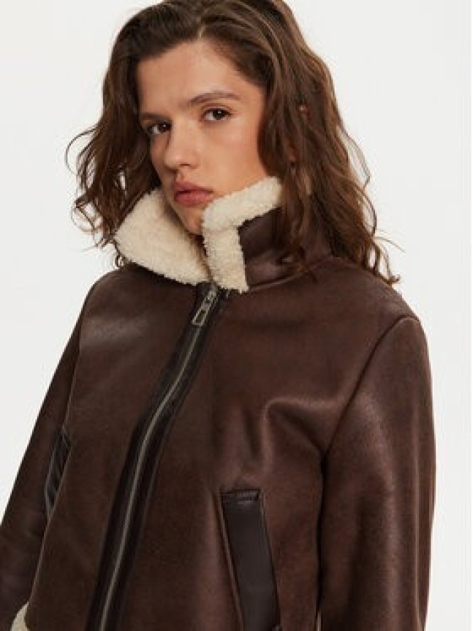 ONLY Kurtka z imitacji skóry Betty 15322046 Brązowy Regular Fit