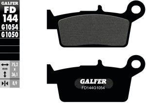 GALFER klocki hamulcowe FD144 G1054 organiczne