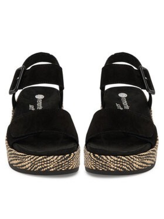 Remonte Sandały D1N54-02 Czarny