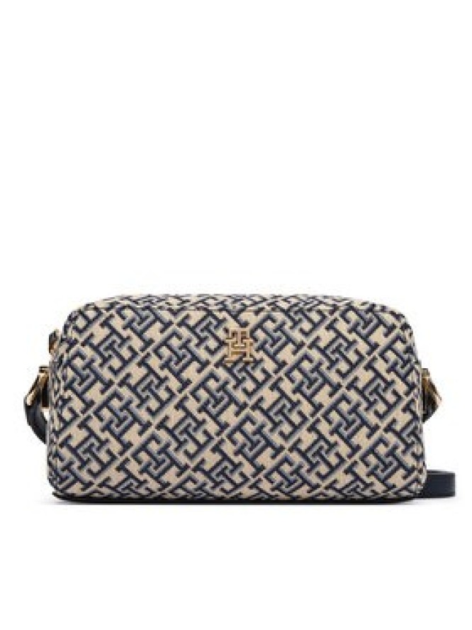 Tommy Hilfiger Torebka Th Grace Camera Bag Jacquard AW0AW18864 Granatowy