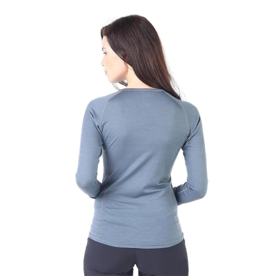 Kona - Cienka Koszula z Długim Rękawem (100% Wełny Merino)