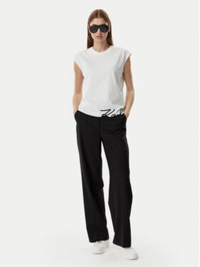 KARL LAGERFELD T-Shirt B2W17018 Biały Regular Fit