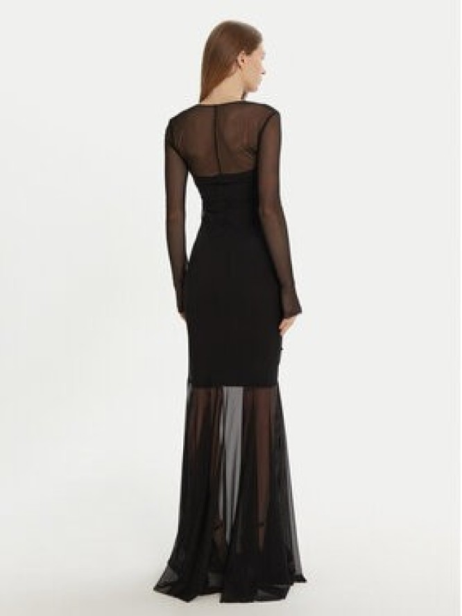 NORMA KAMALI Sukienka wieczorowa ST324PPMG08001 Czarny Slim Fit