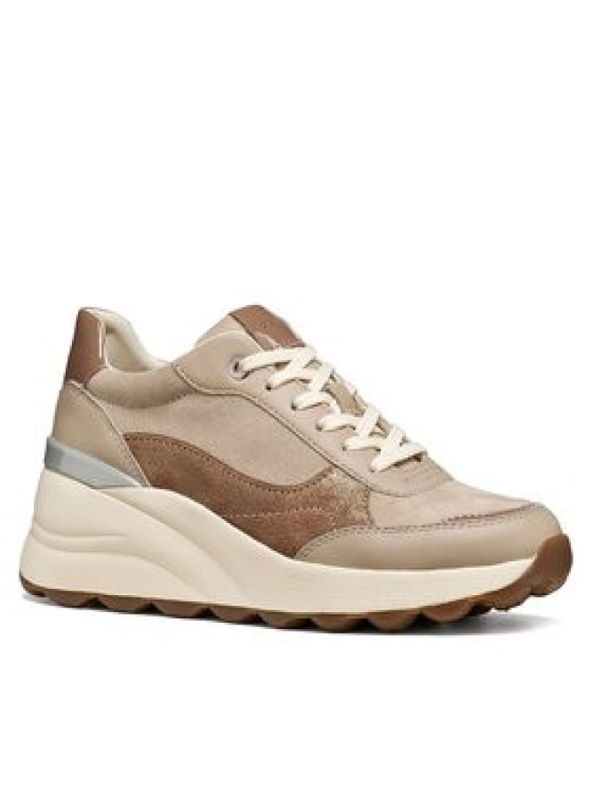 Geox Sneakersy D Spherica Ec13 D65WAB 2285 C5288 Beżowy