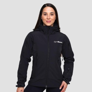 Kurtka damska turystyka softshell z kapturem