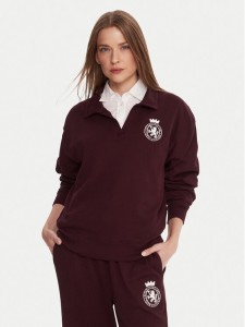 Tommy Hilfiger Bluza UW0UW06078 Bordowy Regular Fit