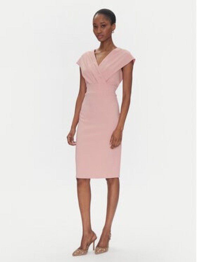 Rinascimento Sukienka koktajlowa CFC0122760003 Różowy Regular Fit