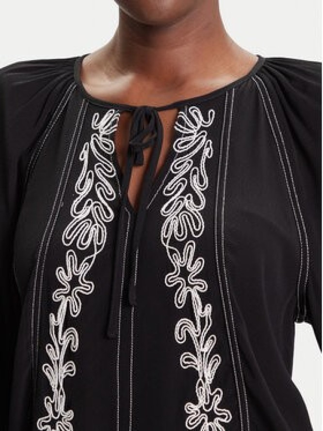 Desigual Bluzka Tallo 25WWBW07 Czarny Loose Fit