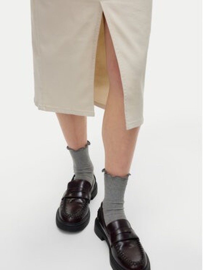 Vero Moda Spódnica jeansowa Veri 10295731 Beżowy Regular Fit